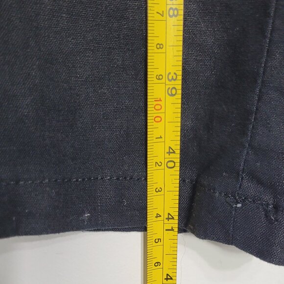 Point Zero Black Mid Rise Straight Leg Cotton Blend Pant Size 30/32 - Picture 12 of 15